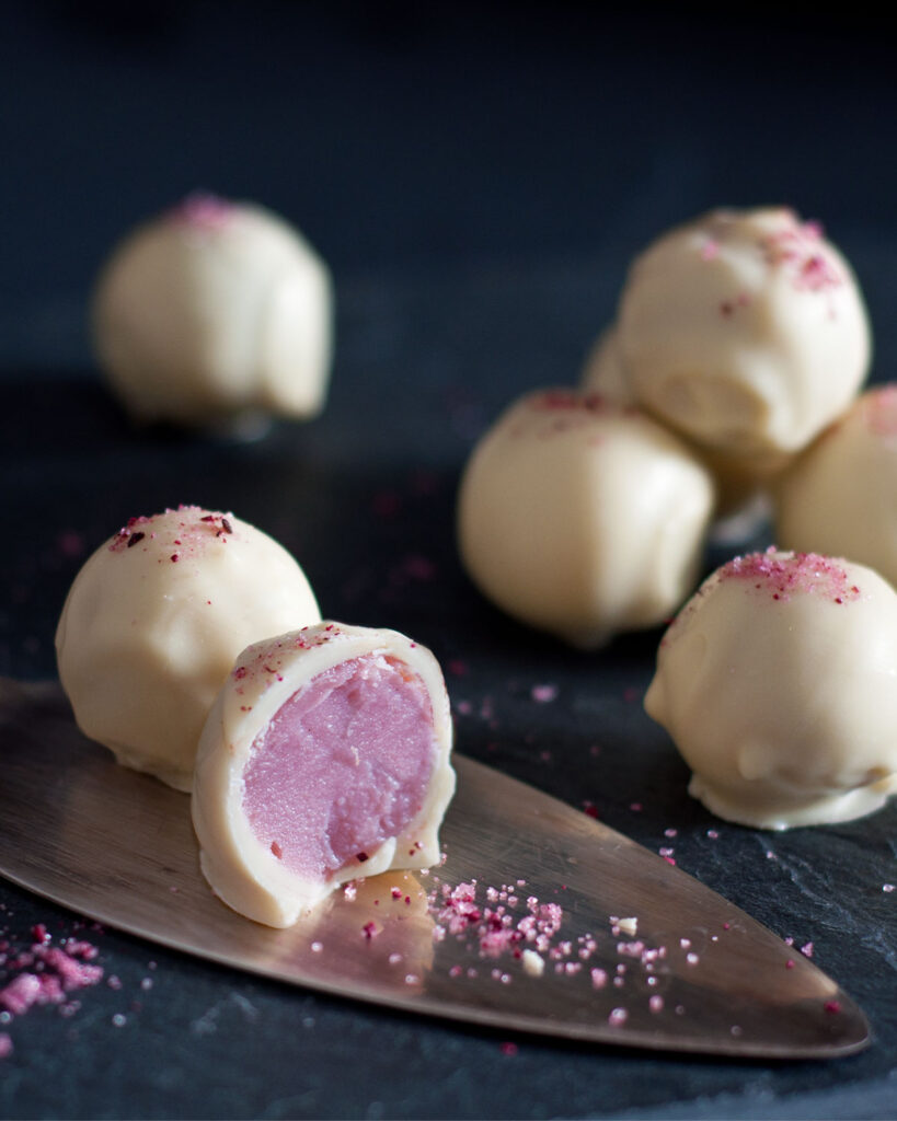 Beschwipste Himbeerpralinen - Rezept | Was esse ich heute?