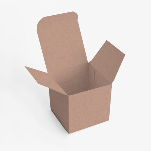 Braune Würfelschachtel von Buntbox