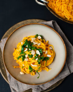 Cremige Kürbis-Pasta (vegan)