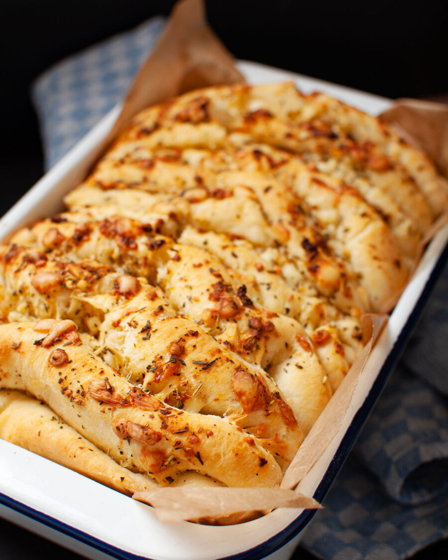 Faltenbrot mit Kräutern &amp; Käse | Was esse ich heute?